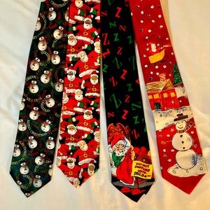 Christmas Ties (4 pack of favorite vintage neckties)